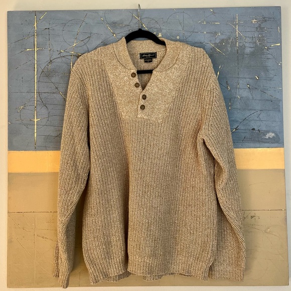Eddie Bauer cotton knit sweater vintage - Picture 3 of 4